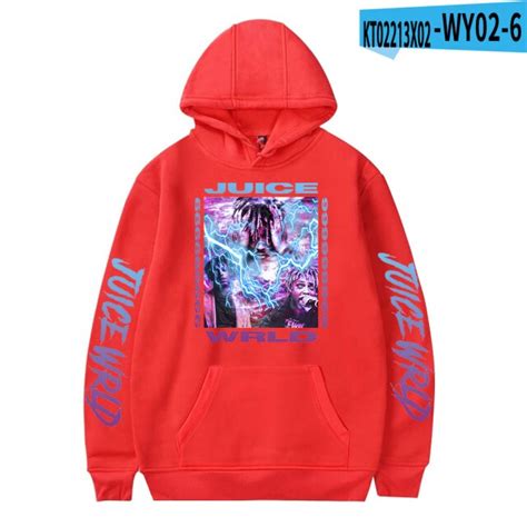 New Printed Juice Wrld Hoodies Unisex Hooded Rapper Hoodie Casual