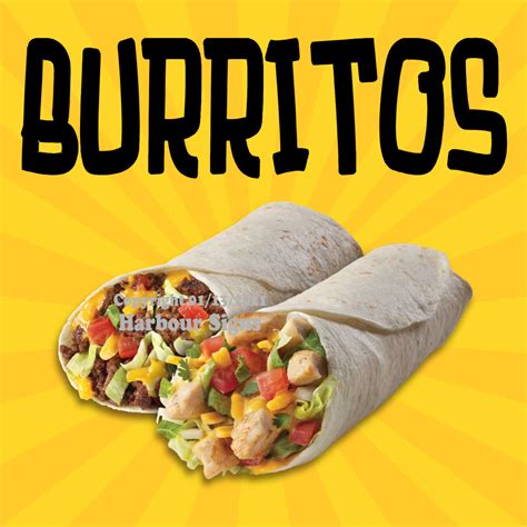 Decal Burritos Mexican Food Truck Concession Sticker Harbour Signs