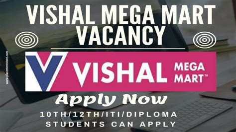 Vishal Mega Mart Recruitment 2025 Apply Online Various Posts