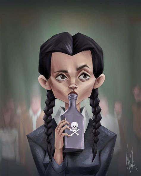 Artstation Wednesday Addams Riga Aleeva Wednesday Addams Painting