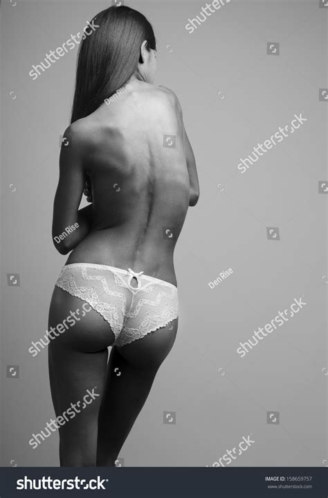 Sexy Naked Woman Behind стоковая фотография редактировать 158659757