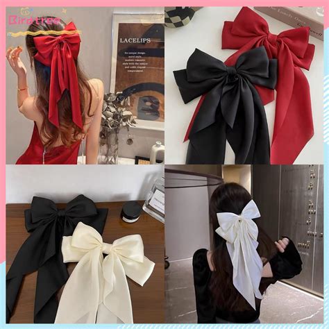 Jual Cod Jepit Rambut Dasi Kupu Kupu Klip Wanita Korea Ribbon Long Big