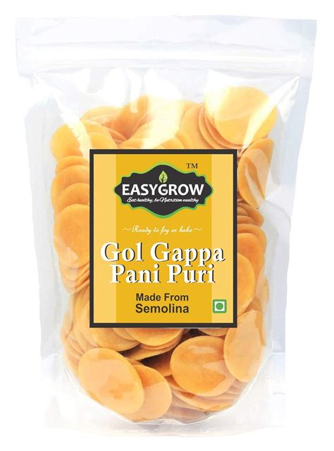 Easygrow Ready To Fry Dry Golgappa Panipuri Puchka Papad Gm