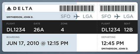 Delta Boarding Pass Font