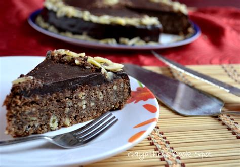 Eggless Chocolate Almond Cake Reine De Saba Avec Gla Age Au Chocolat