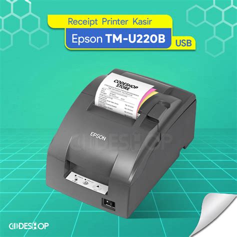 Jual Printer Struk Kasir Epson TMU 220B Cetak Kertas Struk NCR Auto