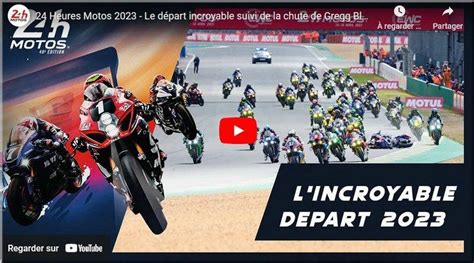 ENDURANCE 24h Motos le départ la chute du Yoshimura SERT Motul dans