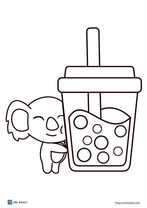 17 Free Boba Coloring Pages PDF ESL Vault