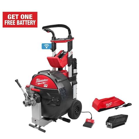 Milwaukee MX FUEL Lithium Ion Cordless POWERTREDZ Sewer Drum Machine