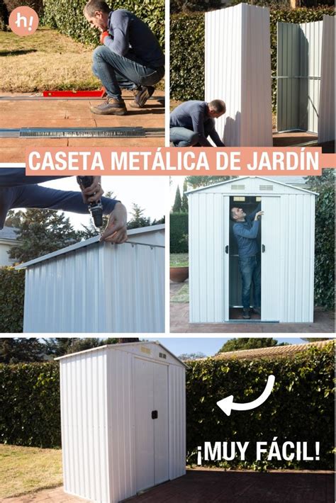 Cómo instalar una caseta de jardín metálica Handfie DIY Casetas de