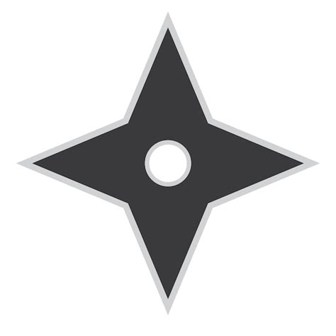 Premium Vector Japanese Ninja Shuriken Stars Weapon Icon