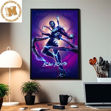 Blue Beetle New Official Movie Home Decor Poster Canvas - Mugteeco