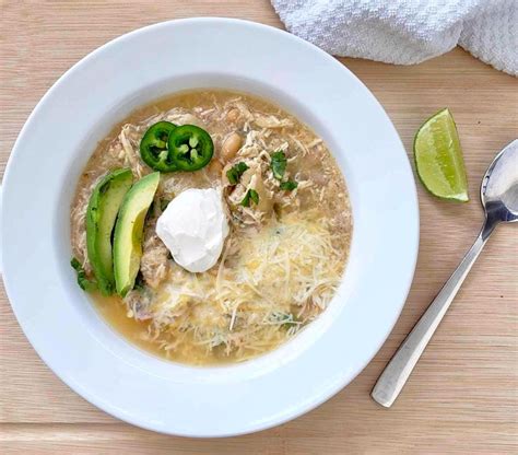 Slow Cooker White Chicken Chili Recipe The Leaf