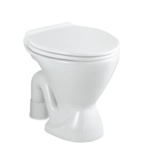 Parryware Elite Ceramic White Floor Mounted P Trap Western Toilet Seats