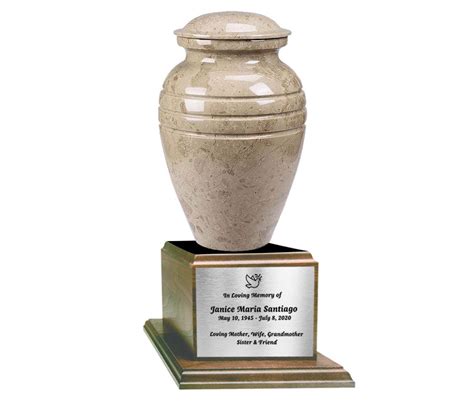 Walnut Wood Cremation Urn Stand Base - Celebrate Prints