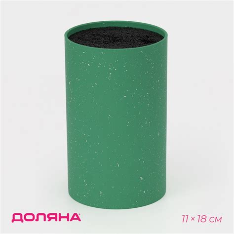 Подставка для ножей с наполнителем Доляна «Зефир», 11×18 см, цвет ...