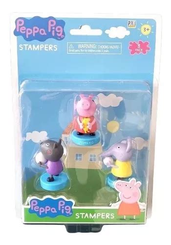 Figuras Peppa Pig 3 Timbres Sellos Peppa Danny Y Emily Cuotas sin interés