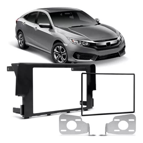 Piano Moldura Painel Dvd 2 Din Honda Civic G10 2017 18 Negro MercadoLibre