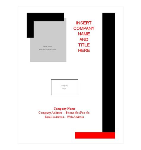 Report Cover Page Template | Report Cover Page