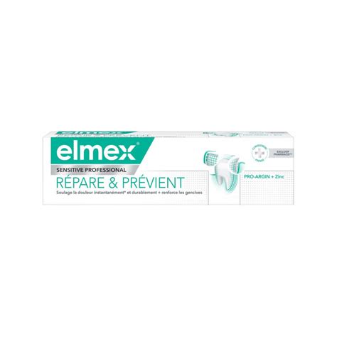 Dentifrice Sensitive Repare Et Previent Ml Elmex