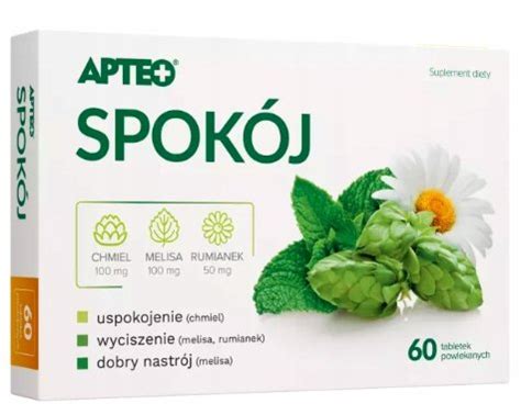 Apteo Spokój stres wyciszenie nastrój 60 tab Sklep EMPIK