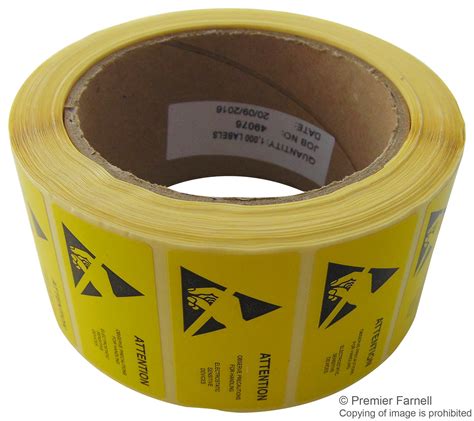 055 0002 Multicomp Pro Label Warning 25 Mm