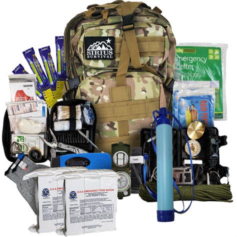 Pre-Packed Emergency Survival Kit/Bug Out Bag For 2 – 175+ Pieces ...