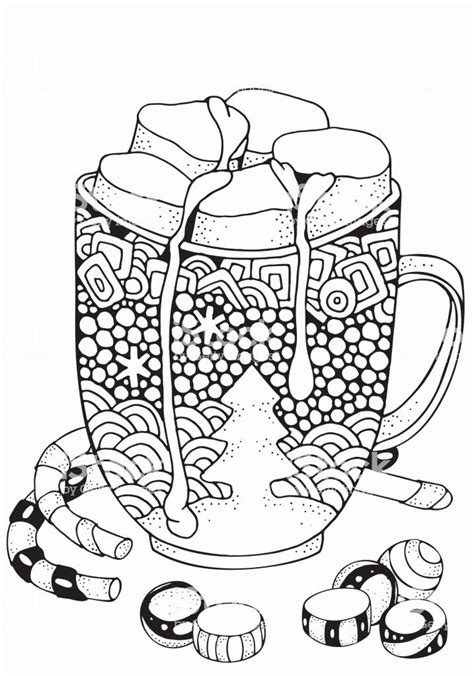 Coloring Pages Of Hot Cocoa