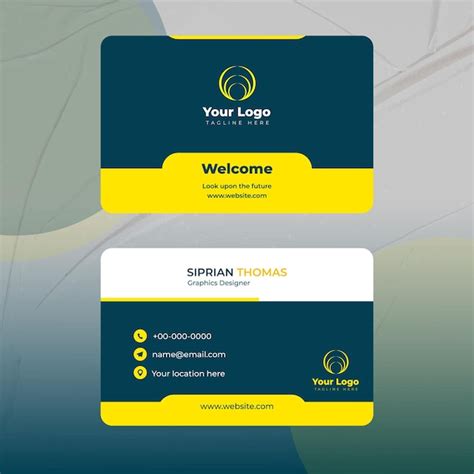 Premium Vector Creative Visiting Card Template