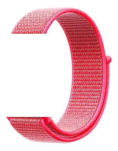 Pulseira Nylon Loop Para Smartwatch 42 44 Mm Rosa Chiclete MercadoLivre