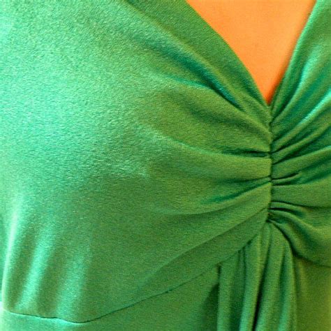 70s Irish Green Disco Dress 38b/32w - Pretty Sweet Vintage