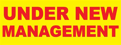 Under New Management Banner — screengemsinc