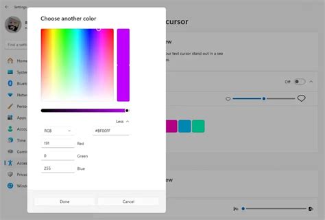 Changing the Color of the Text Cursor Indicator in Windows 11 - Geek Rewind