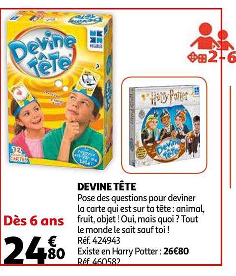 Promo Devine Tête chez Auchan iCatalogue fr