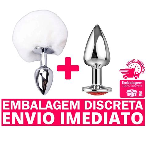 Kit Plug Anal Rabo De Coelho Tamanho P Pompom E Plug Dilatador Anal P Joia Na Base Shopee