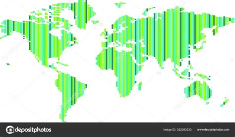 Vector P Xeles Del Mapa Mundial Vector Gr Fico Vectorial