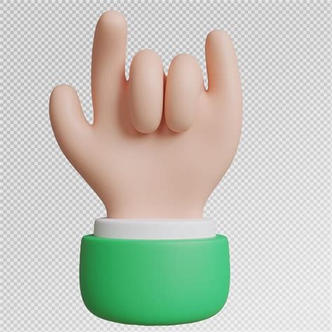 Premium Psd D Render Of Hand Gestures For Design