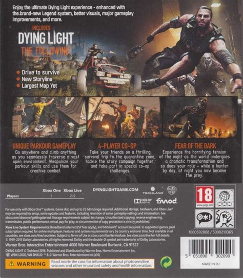 Dying Light The Following Enhanced Edition 2016 Box Cover Art