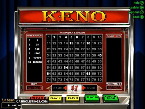 Free Keno game (RTG) | Casino Listings