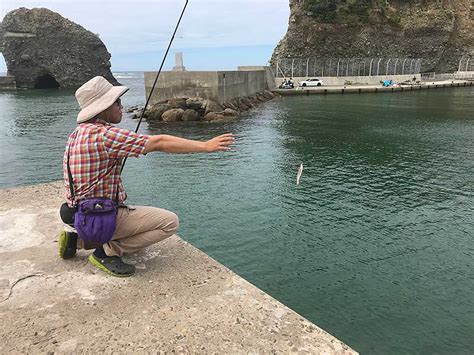 ちょい投げでキス釣り／唐鐘漁港（島根県浜田市） 釣りぽ Tsuripo