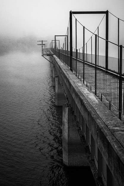 Premium Photo | Foggy bridge