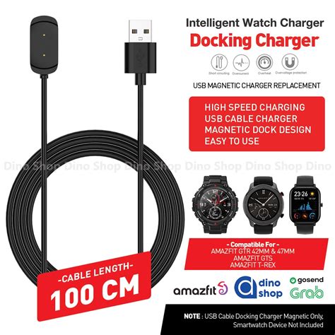 Jual Dock Portable Charger Xiaomi Amazfit GTR 47mm 42mm GTS T REX Kabel