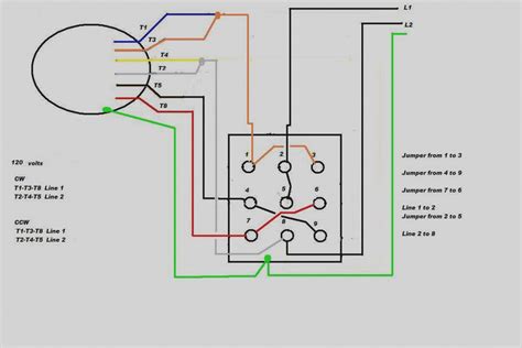 Line Diagram Single Phase Reversing Motor Forward Relay Elec