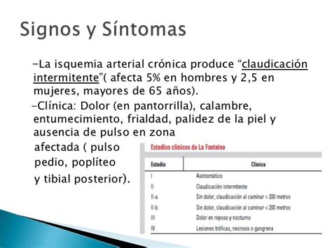 Isquemia arterial crónica