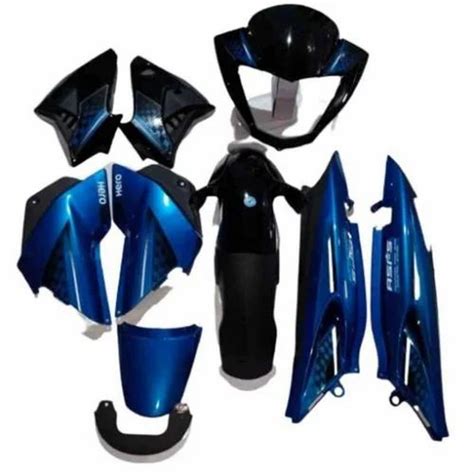 Black And Blue Glossy Hero Glamour Bike Body Kit At Best Price In New