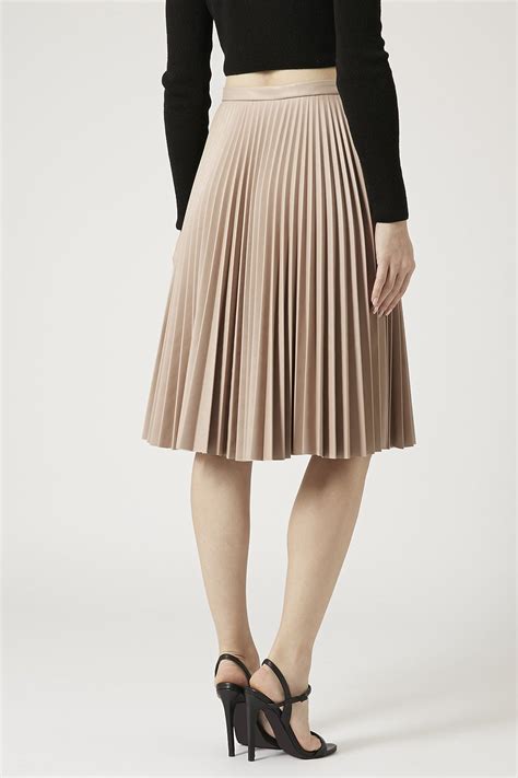 Pu Pleated Midi Skirt Skirts Clothing Midi Skirt Pleated Midi Skirt Topshop Outfit