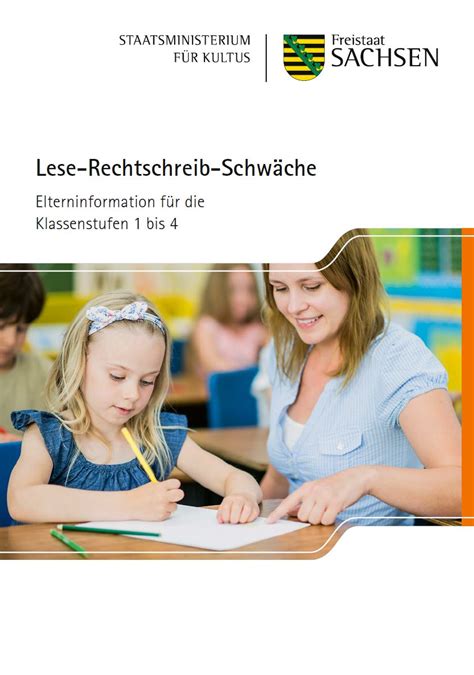 Lese Rechtschreib Schw Che Publikationen Sachsen De