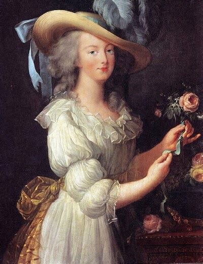 Portrait De Marie Antoinette Dit à La Rose