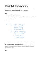 Matrix Transformation And Lorentz Transformations In Physics 225