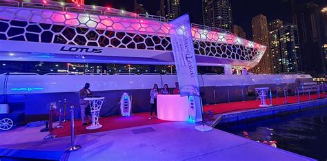 Lotus Mega Yacht Upper Deck Vip New Year Party Dubai Marina